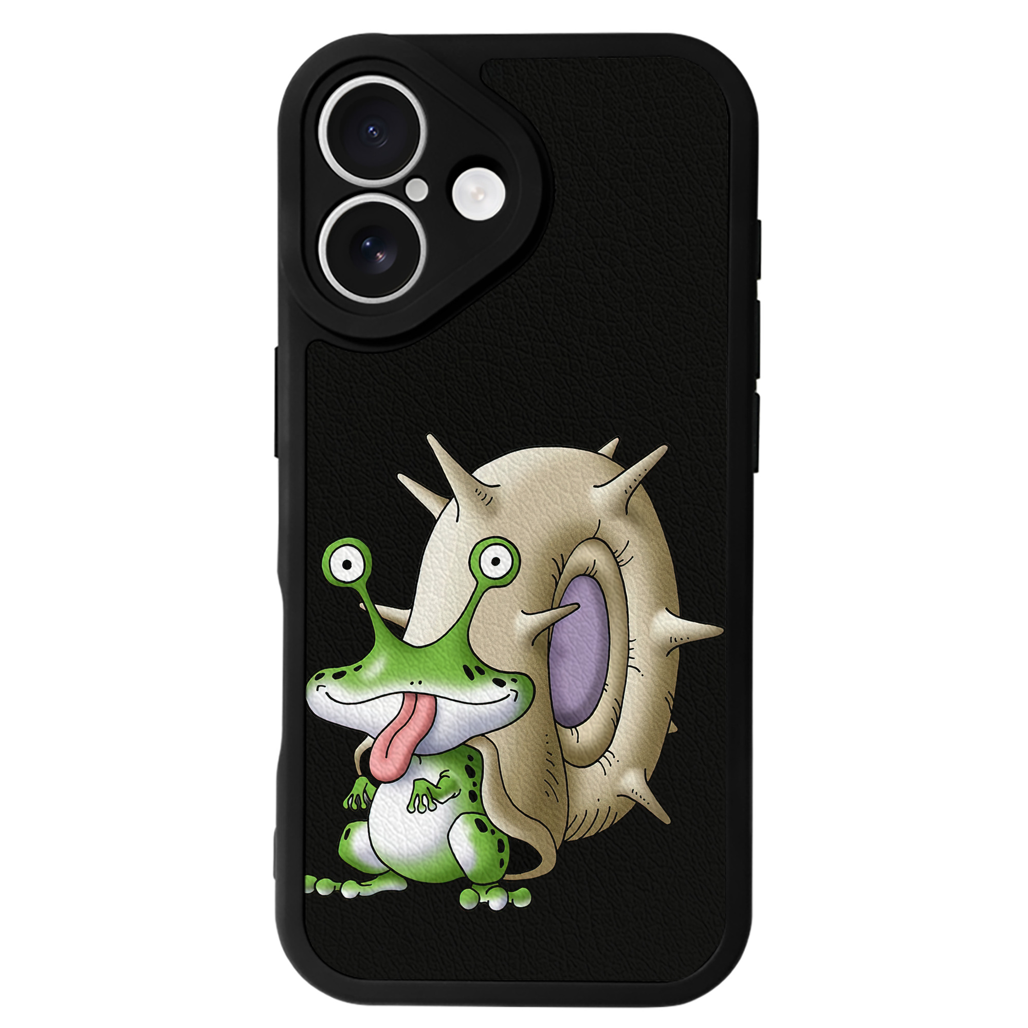 （画像用） ドラゴンクエスト Doragon Kuesuto Dragon Quest 【iPhone 16シリーズ対応】シリコンスマホケース（レザー調） 材質：シリコン